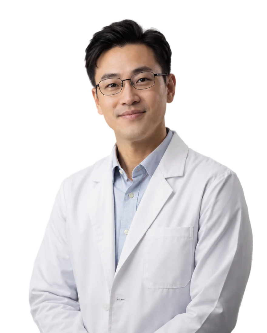 Portrait of David Chen (illustrative, AI-generated portrait)
